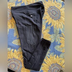 Fabletics Black Leggings Streamlined Athletic Fit